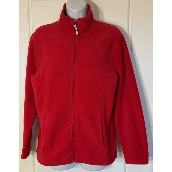 Kim Rogers Red Sherpa Long Sleeve Jacket with Pockets Petite M - Picture 1 of 7
